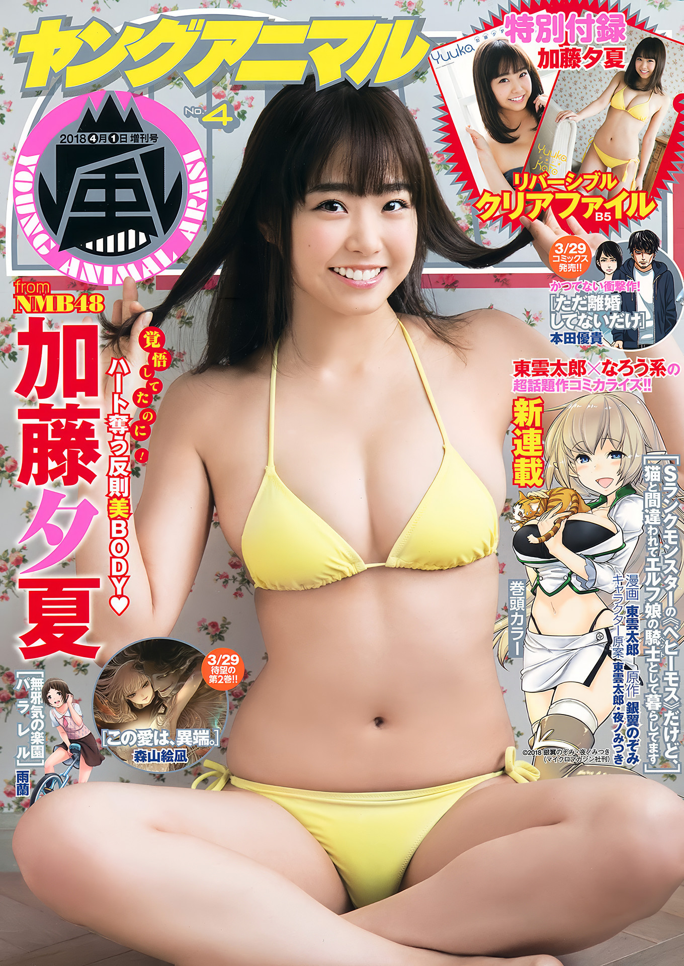 加藤夕夏・松下玲緒菜, Young Animal Arashi 2018 No.03-04 (ヤングアニマル嵐 2018年3-4月号)